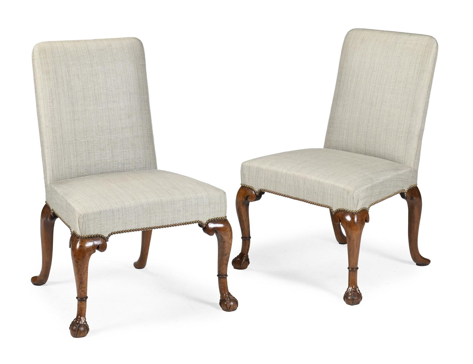 A PAIR OF GEORGE II WALNUT ARMCHAIRS, CIRCA 1740 (1 of 3)