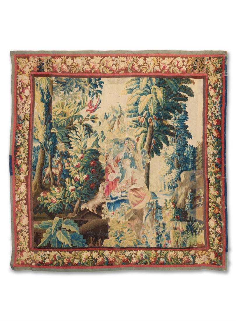 A VERDURE TAPESTRY, PROBABLY AUBUSSON, FRENCH, MID 18TH CENTURY (1 of 1)