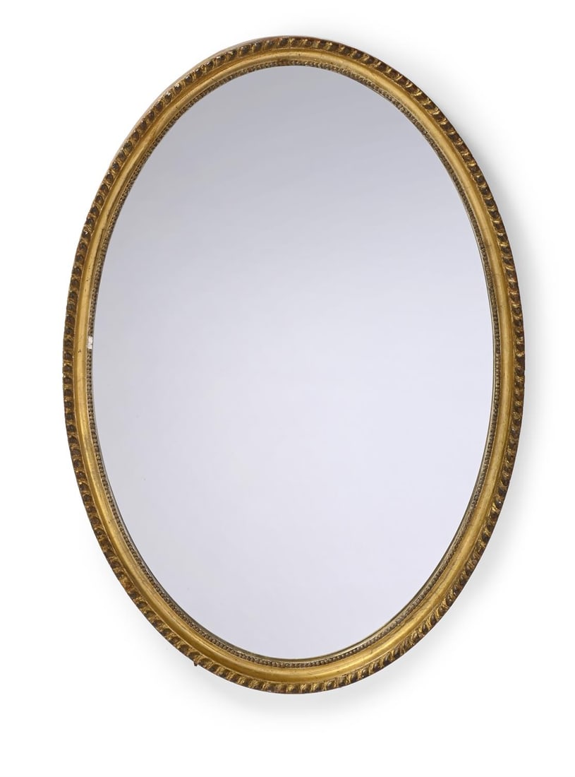 A GEORGE III CARVED GILTWOOD MIRROR, CIRCA 1790 (1 of 3)