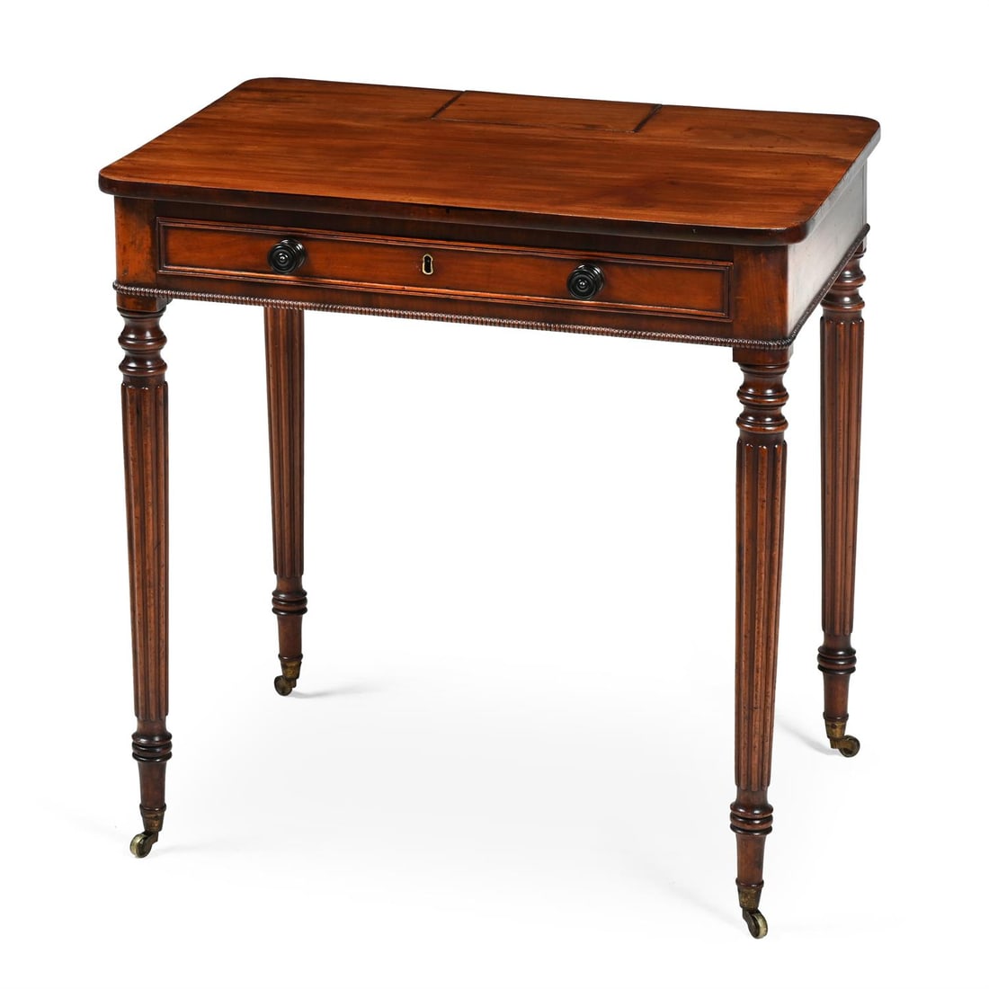 Y A REGENCY MAHOGANY 'CHAMBER' TABLE, IN THE MANNER OF GILLOWS, CIRCA 1815 (1 of 5)