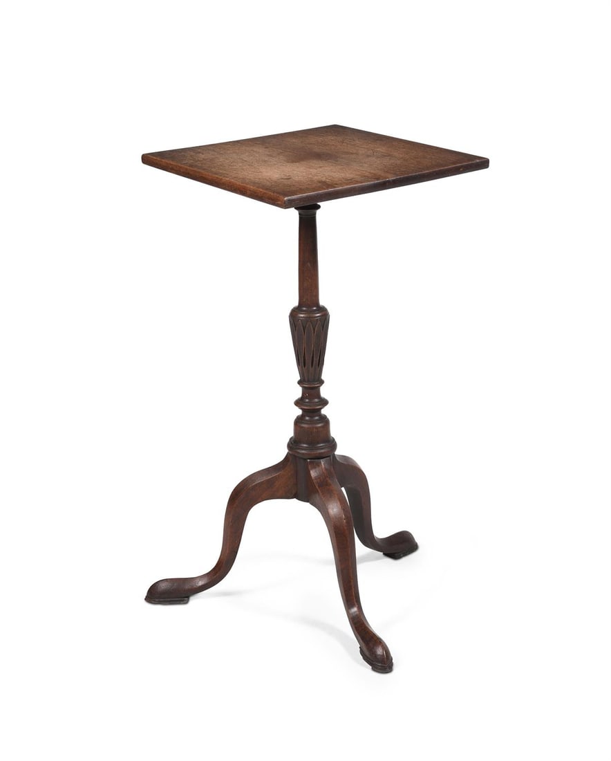 Y A BRITISH COLONIAL SOLID PADOUK PEDESTAL TABLE, LATE 18TH CENTURY (1 of 3)