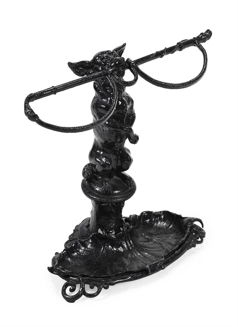 A VICTORIAN CAST IRON STICK OR UMBRELLA STAND, IN THE MANNER OF COALBROOKDALE (1 of 2)