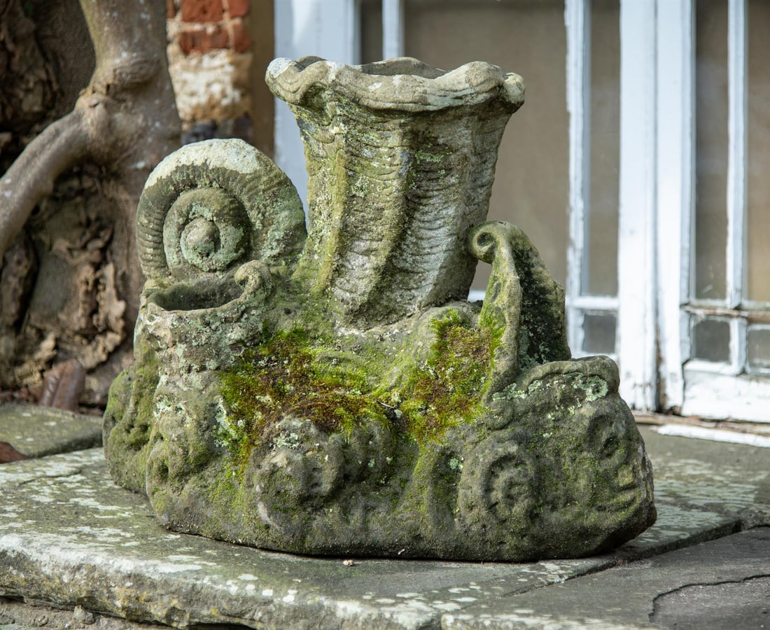 A CARVED SANDSTONE 'GROTTO' PLANTER, EARLY 19TH CENTURY (1 of 1)