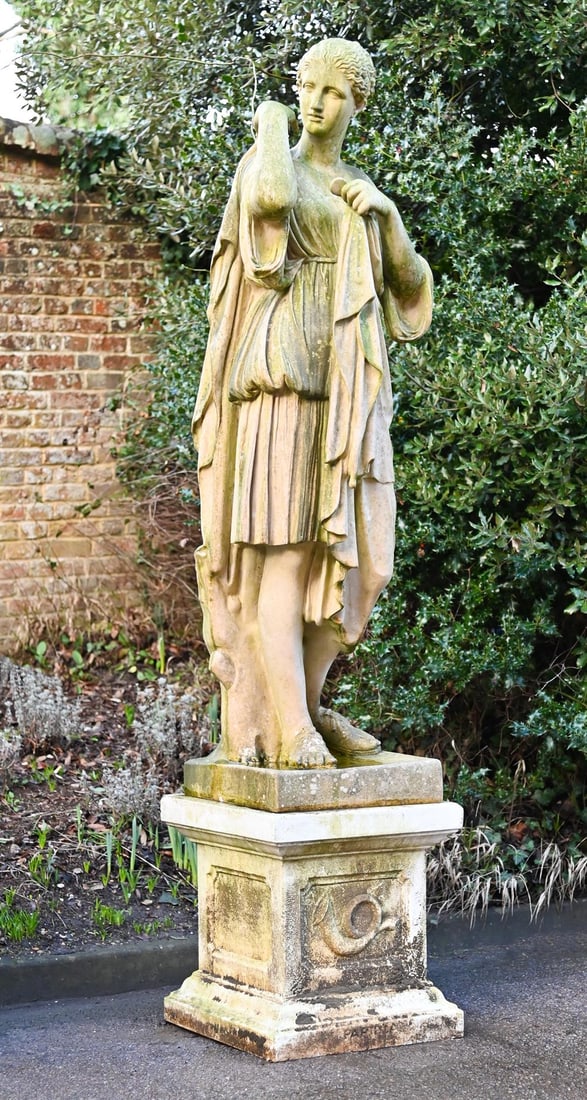 AFTER THE ANTIQUE, A COMPOSITION LIFESIZE STATUE OF DIANA OF GABII, 20TH CENTURY (1 of 3)