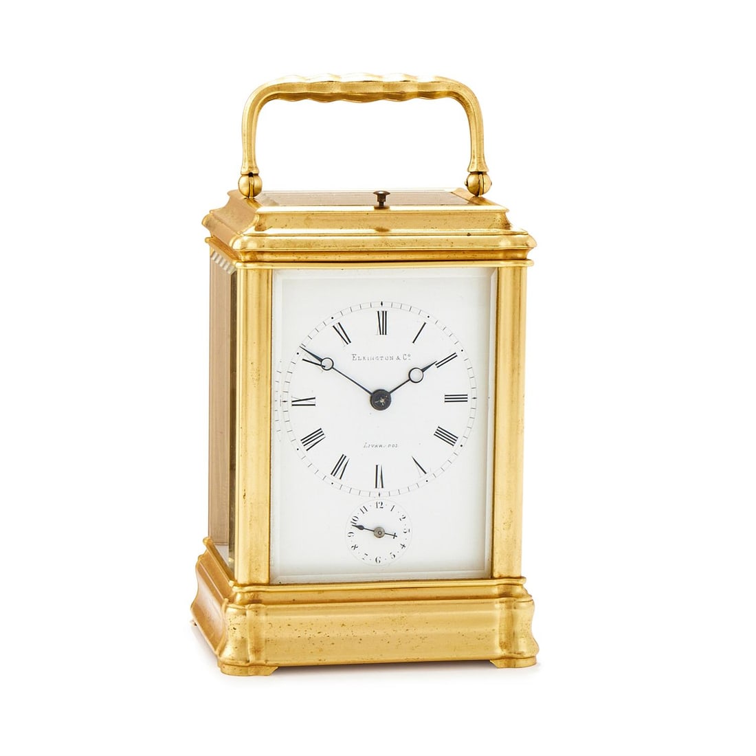 A FRENCH GORGE CASED GRANDE SONNERIE STRIKING CARRIAGE CLOCK WITH ALARM (1 of 3)