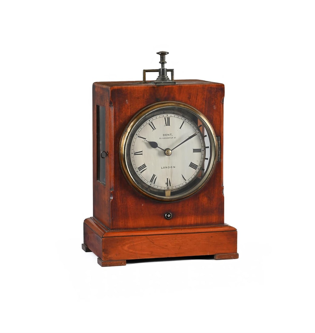 A VICTORIAN MAHOGANY NIGHTWATCHMAN’S TELL-TALE BRACKET CLOCK OR NOCTUARY (1 of 2)