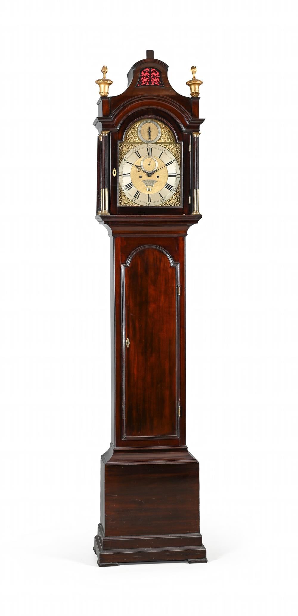 A GEORGE III MAHOGANY EIGHT-DAY LONGCASE CLOCK (1 of 5)