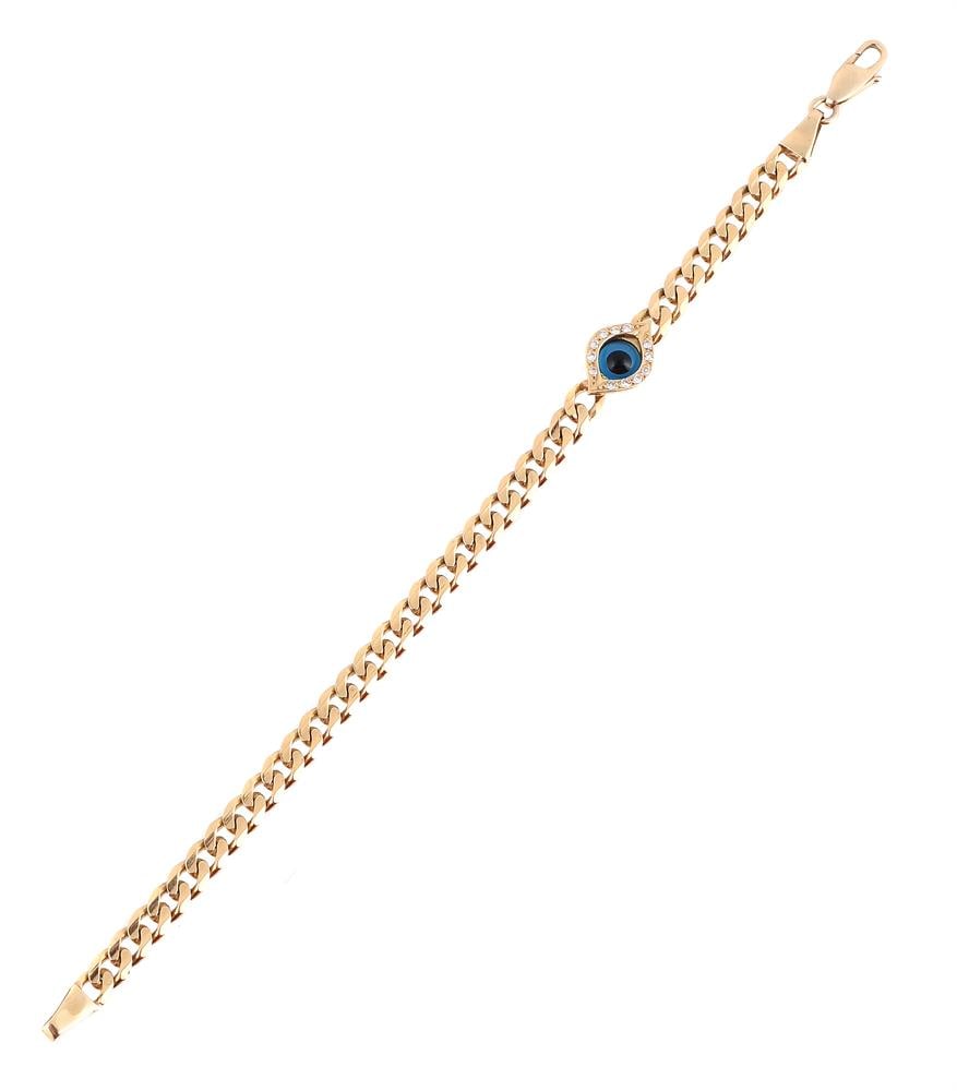 A DIAMOND AND PASTE SET NAZAR BRACELET (1 of 1)