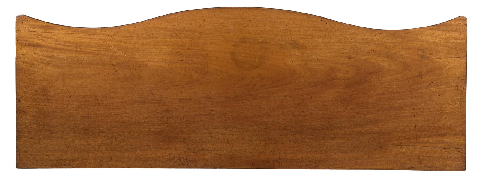 Y A GEORGE III MAHOGANY AND SATINWOOD AND EBONY STRUNG SERPENTINE FRONT SIDEBOARD, LATE 18TH CENTURY - 3