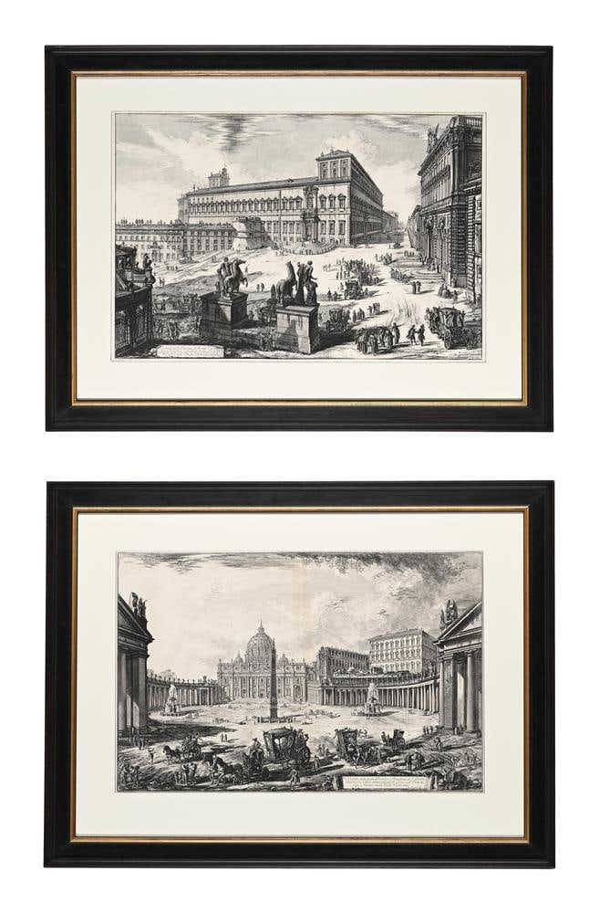 AFTER GIOVANNI BATTISTA PIRANESI, TWO VIEWS OF ROME (2) (1 of 4)