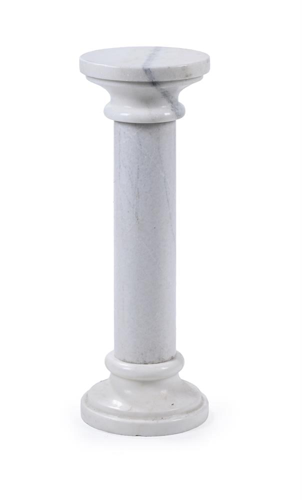A LARGE CARVED MARBLE BUST OF A ROMAN MAN, POSSIBLY SPANISH, TOGETHER WITH A MARBLE PEDESTAL, MODERN - 3