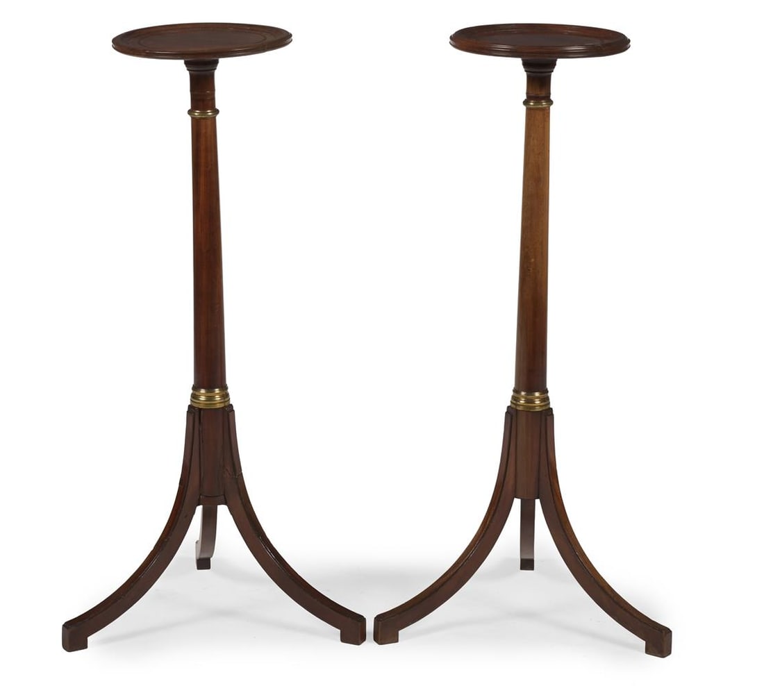 A PAIR OF LOUIS PHILIPPE MAHOGANY TORCHÈRES, CIRCA 1830 - 2