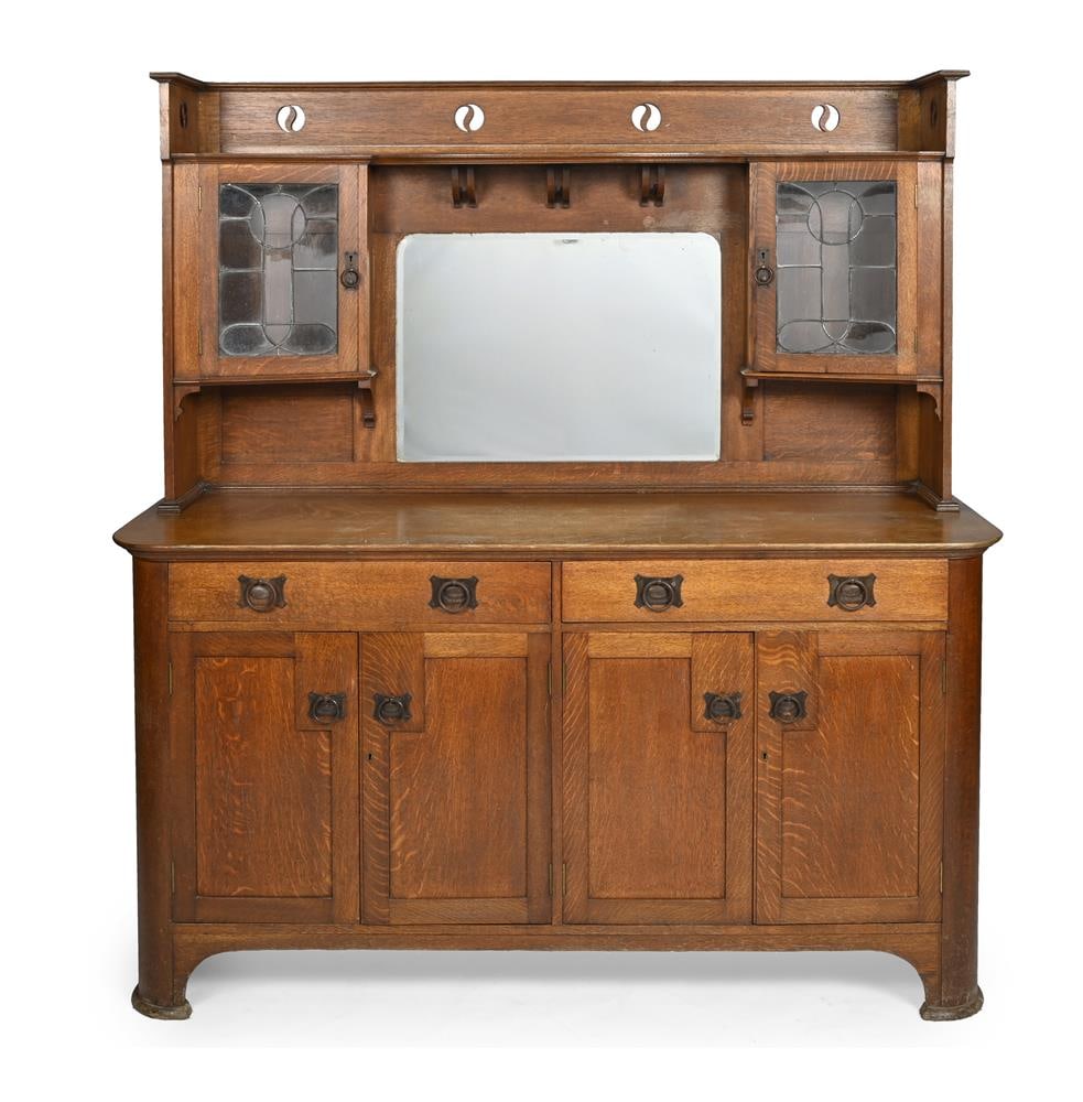AN OAK ARTS AND CRAFTS DRESSER, CIRCA 1890 - 2