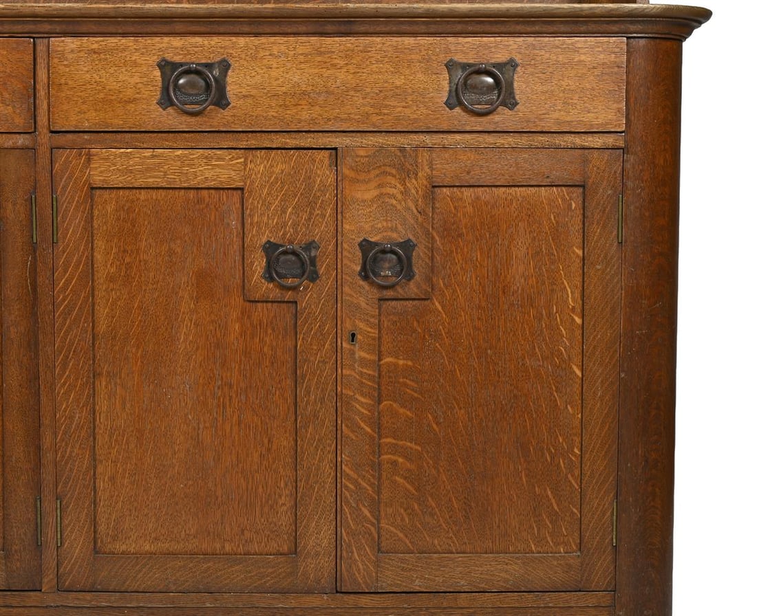AN OAK ARTS AND CRAFTS DRESSER, CIRCA 1890 - 3