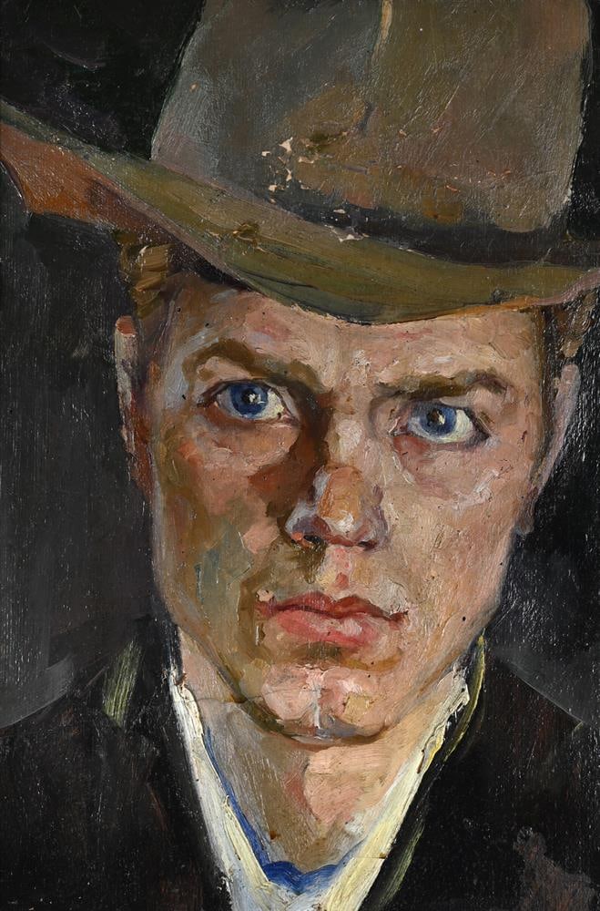 VLADIMIR G. ZYATOV (B.1939), MAN IN A HAT - 2