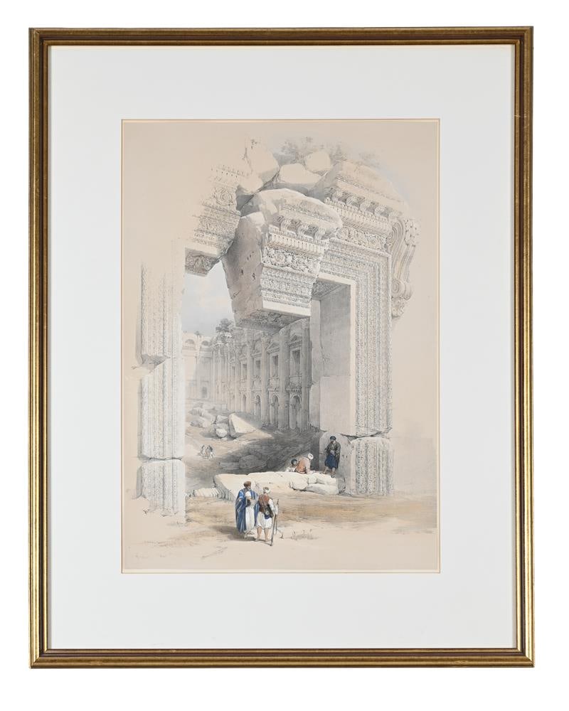 LOUIS HAGHE AFTER DAVID ROBERTS, A SERIES OF SIX HAND TINTED FULL PLATE LITHOGRAPHS - 10