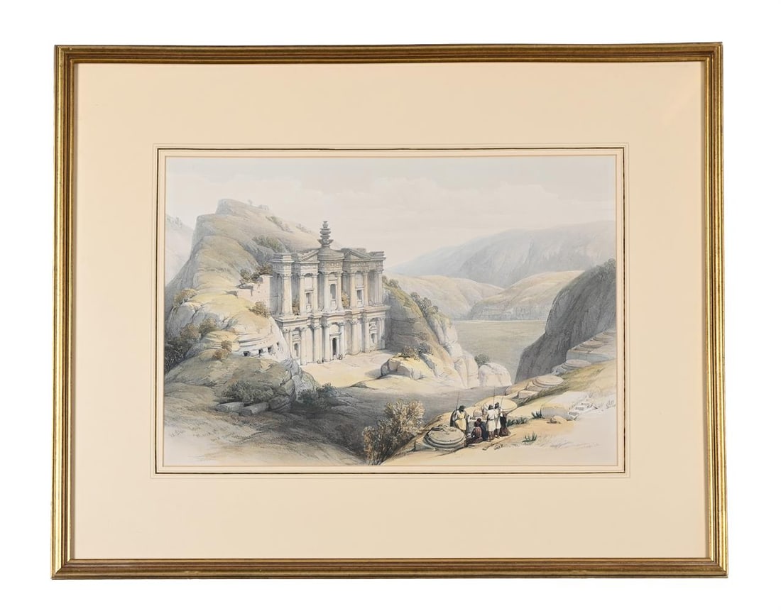 LOUIS HAGHE AFTER DAVID ROBERTS, A SERIES OF SIX HAND TINTED FULL PLATE LITHOGRAPHS - 11
