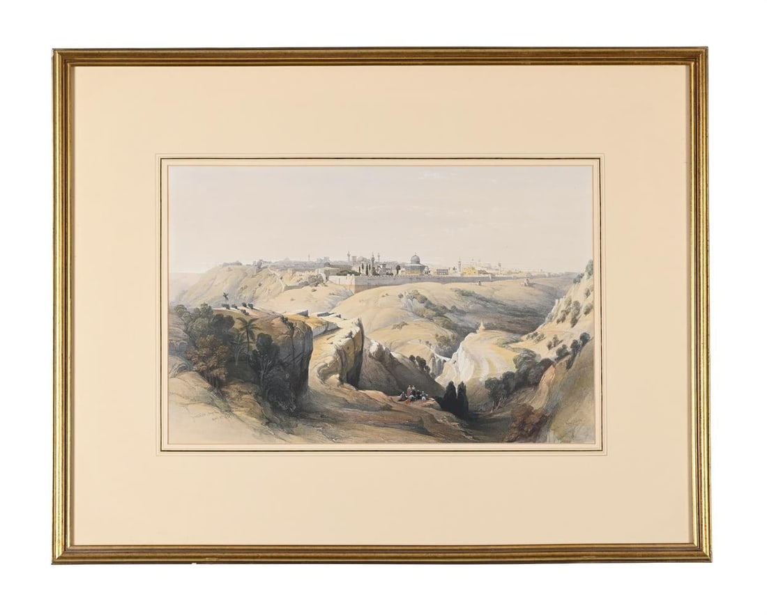 LOUIS HAGHE AFTER DAVID ROBERTS, A SERIES OF SIX HAND TINTED FULL PLATE LITHOGRAPHS - 12