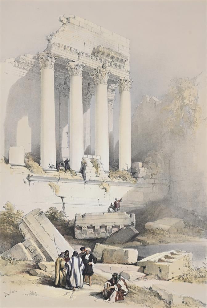LOUIS HAGHE AFTER DAVID ROBERTS, A SERIES OF SIX HAND TINTED FULL PLATE LITHOGRAPHS - 2