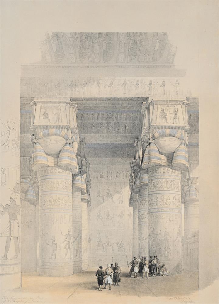 LOUIS HAGHE AFTER DAVID ROBERTS, A SERIES OF SIX HAND TINTED FULL PLATE LITHOGRAPHS - 4