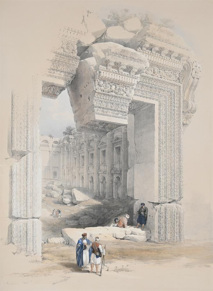 LOUIS HAGHE AFTER DAVID ROBERTS, A SERIES OF SIX HAND TINTED FULL PLATE LITHOGRAPHS - 7
