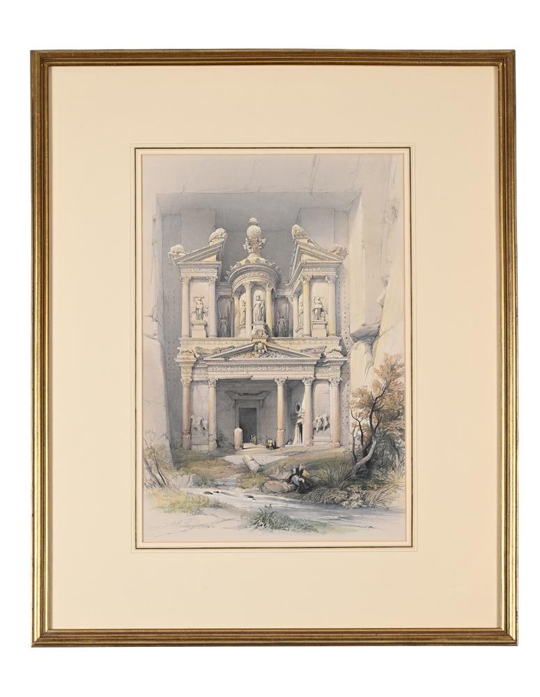 LOUIS HAGHE AFTER DAVID ROBERTS, A SERIES OF SIX HAND TINTED FULL PLATE LITHOGRAPHS - 8