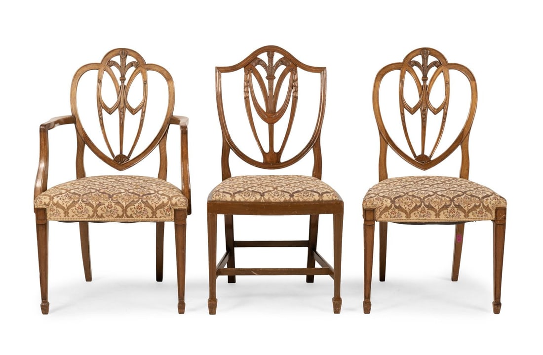 A HARLEQUIN SET OF TEN MAHOGANY DINING CHAIRS, GEORGE III STYLE, 20TH CENTURY - 2