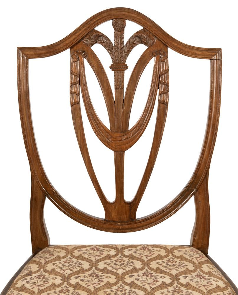 A HARLEQUIN SET OF TEN MAHOGANY DINING CHAIRS, GEORGE III STYLE, 20TH CENTURY - 3