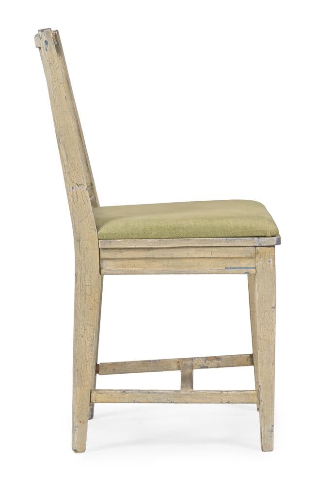 A SET OF THREE PAINTED OAK SIDE CHAIRS, IN LATE 18TH CENTURY STYLE, FIRST HALF 20TH CENTURY - 3