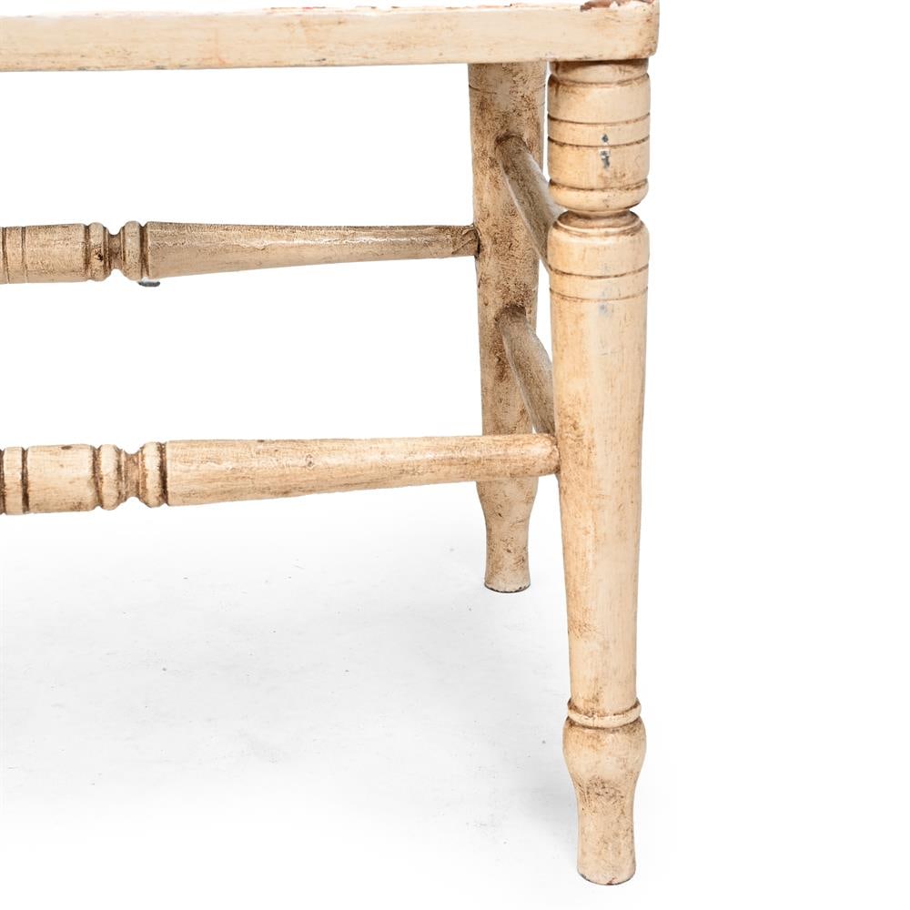 A PAIR OF VICTORIAN CREAM PAINTED LUGGAGE STANDS, BY W. A & S SMEE, LATE 19TH CENTURY - 3