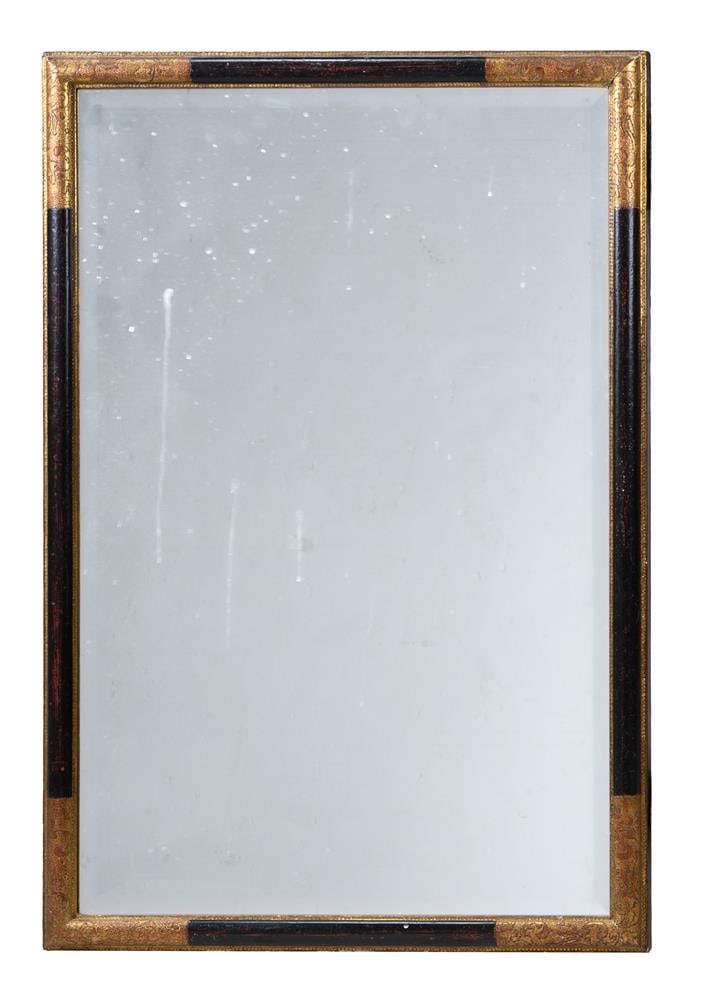 A PAIR OF EBONISED AND PARCEL GILT RECTANGULAR WALL MIRRORS, 20TH CENTURY - 2