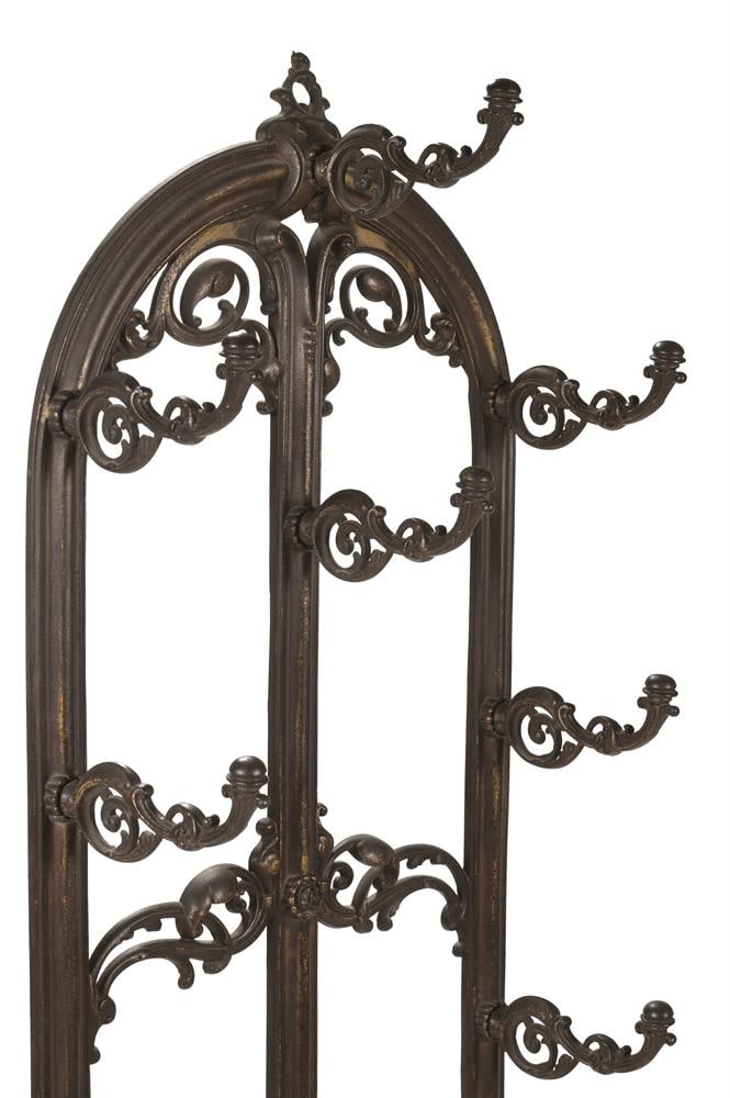 A VICTORIAN CAST IRON HALL STAND, IN THE MANNER OF DESIGNS BY ROTHERHAM, YATES, HAYWOOD & CO - 3