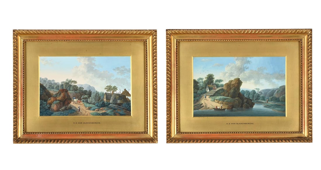 HENRI DÉSIRÉ VAN BLARENBERGHE (FRENCH 1734-1812), PAIR OF LANDSCAPES (2) (1 of 7)