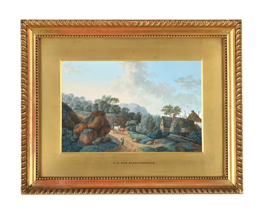 HENRI DÉSIRÉ VAN BLARENBERGHE (FRENCH 1734-1812), PAIR OF LANDSCAPES (2) - 2