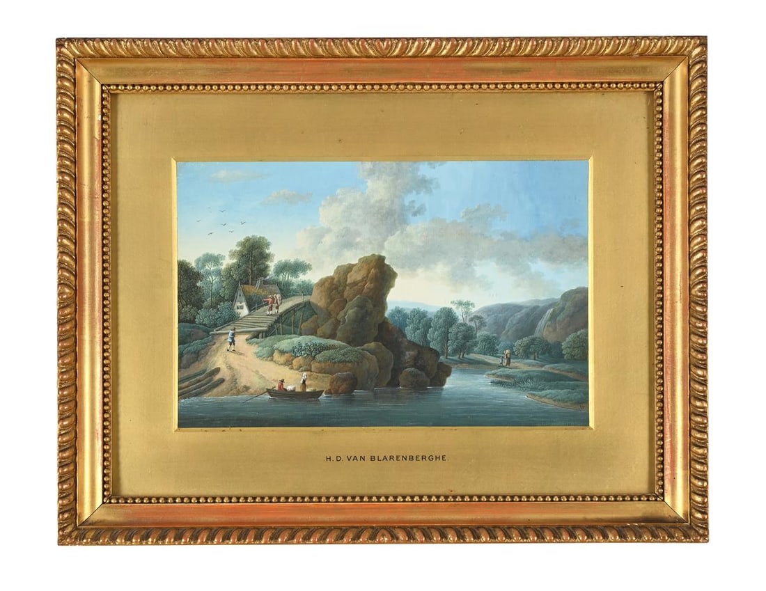 HENRI DÉSIRÉ VAN BLARENBERGHE (FRENCH 1734-1812), PAIR OF LANDSCAPES (2) - 3