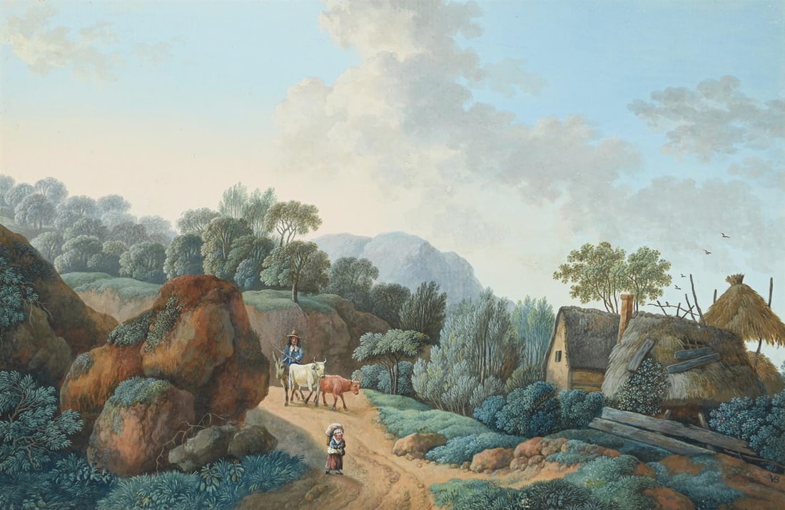 HENRI DÉSIRÉ VAN BLARENBERGHE (FRENCH 1734-1812), PAIR OF LANDSCAPES (2) - 4