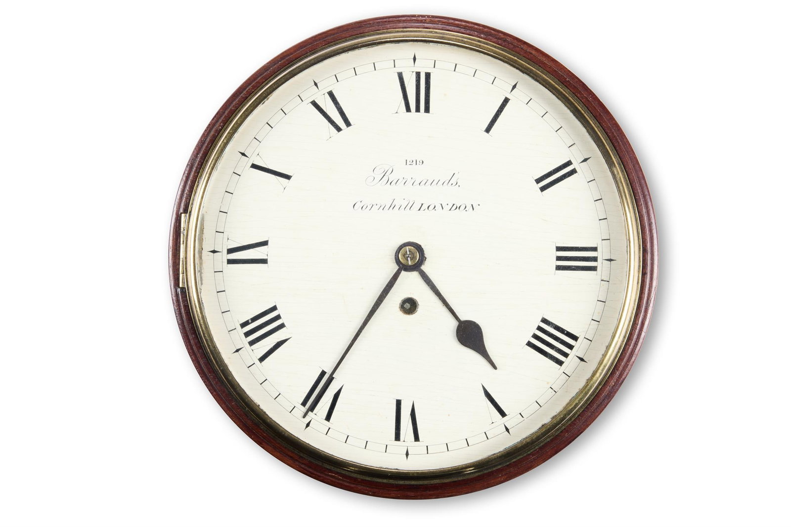 A REGENCY MAHOGANY SINGLE FUSEE WALL DIAL TIMEPIECE (1 of 4)