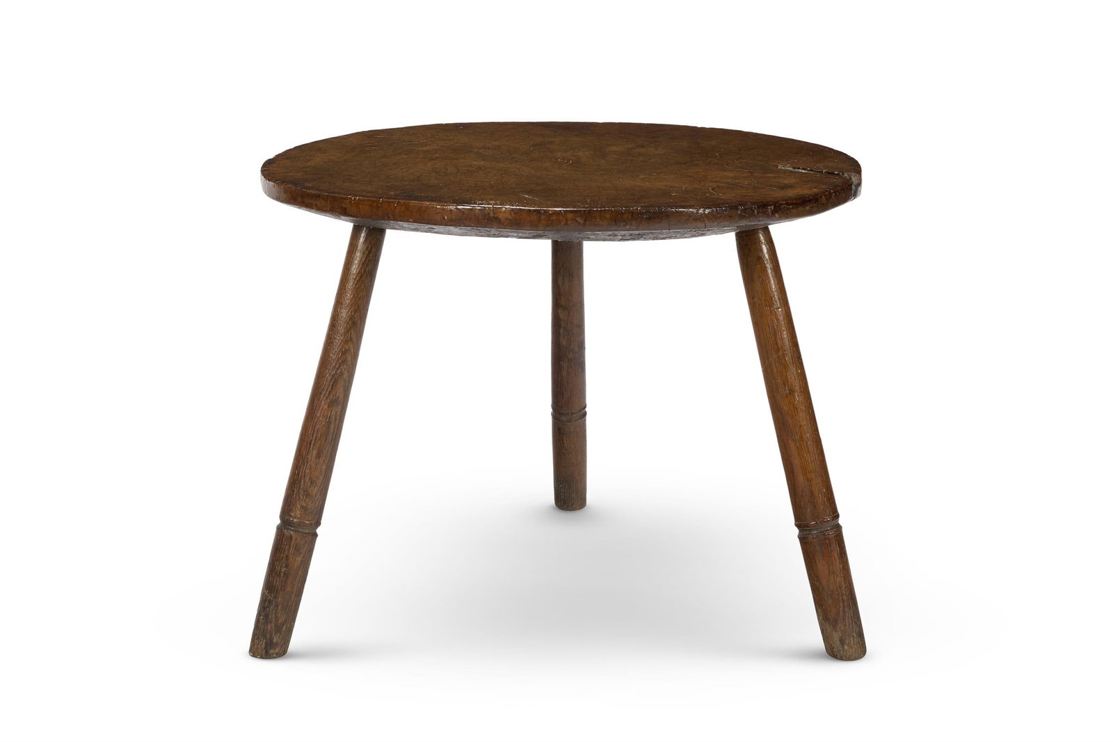 A BURR OAK AND ASH CRICKET TABLE, LATE 18TH OR EARLY 19TH CENTURY (1 of 2)