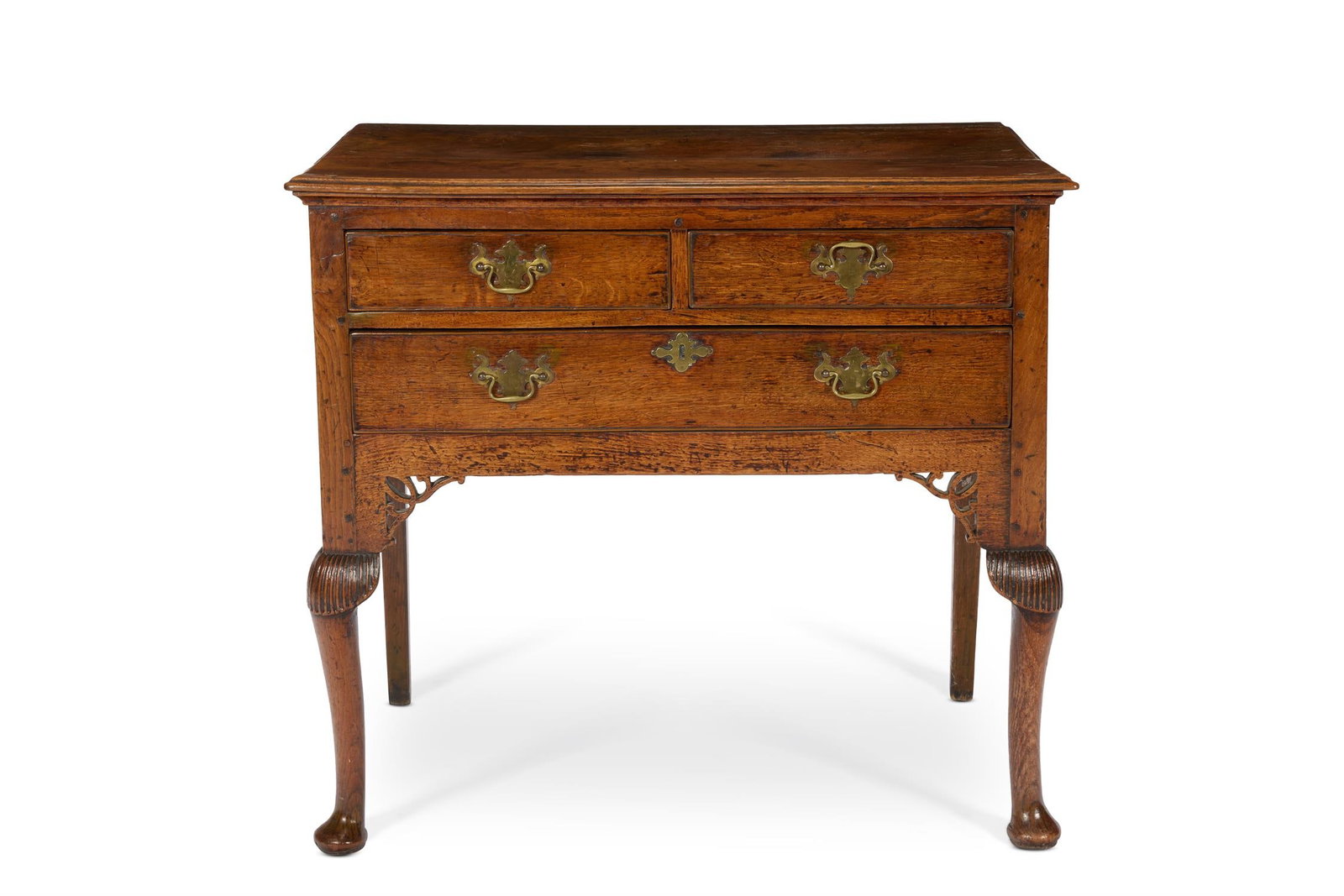 A GEORGE II OAK LOWBOY, CIRCA 1750 (1 of 2)