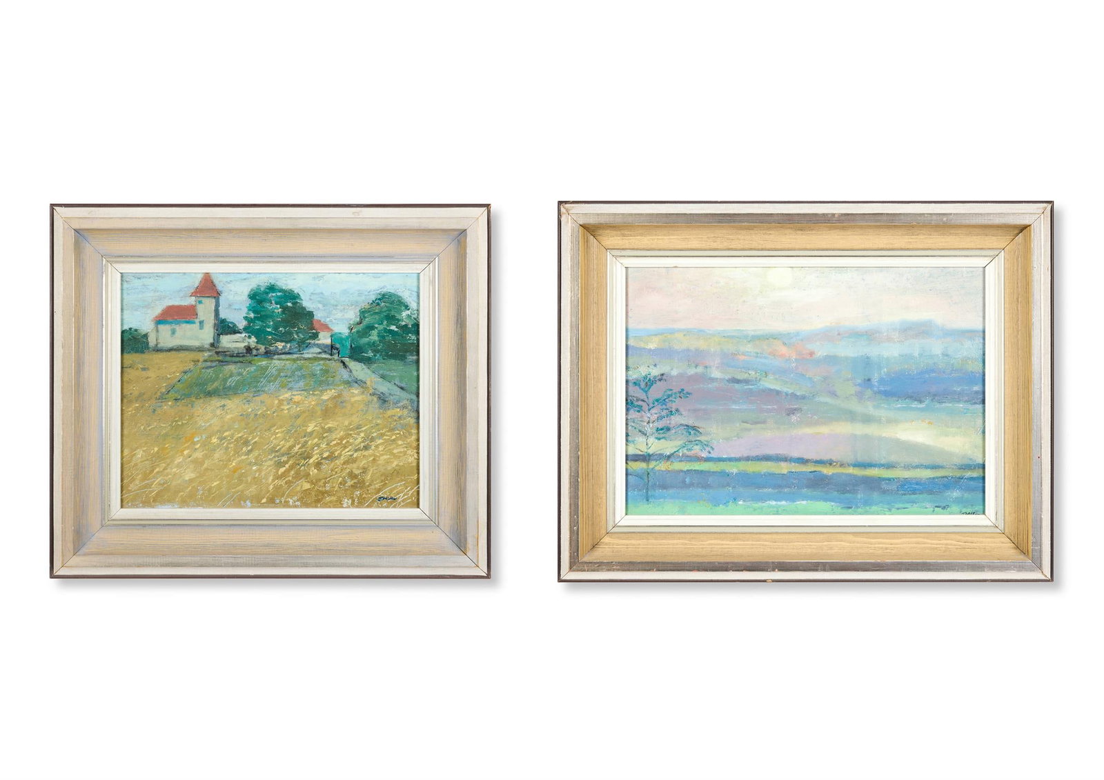 λ JACK MILLAR (BRITISH 1921-2006), EVENING RIBBLEHEAD, YORKSHIRE; CORNFIELD AND CHURCH (1 of 3)