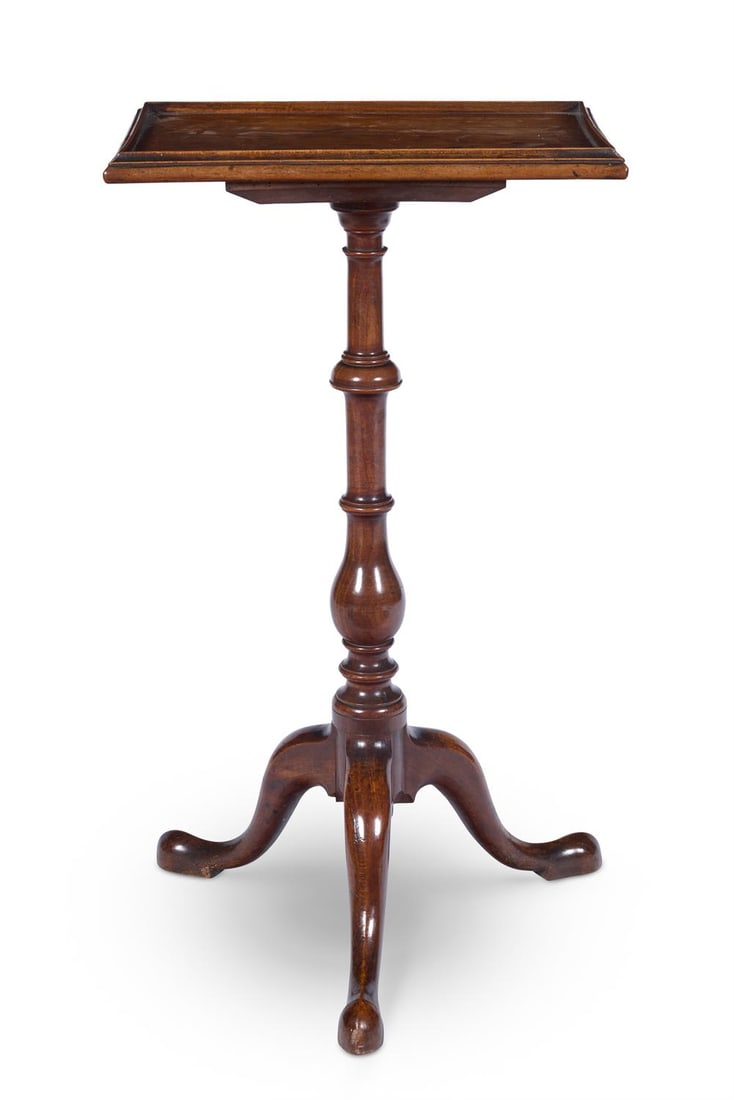 A GEORGE II WALNUT OCCASIONAL TABLE, CIRCA 1750 (1 of 2)
