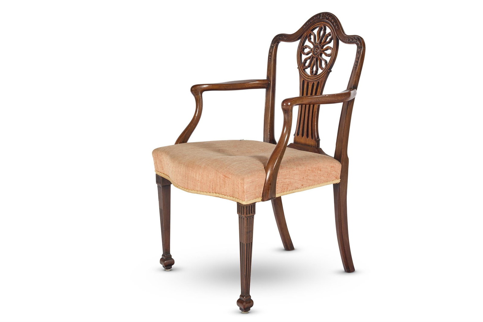 A GEORGE III MAHOGANY ARMCHAIR, CIRCA 1785 (1 of 1)