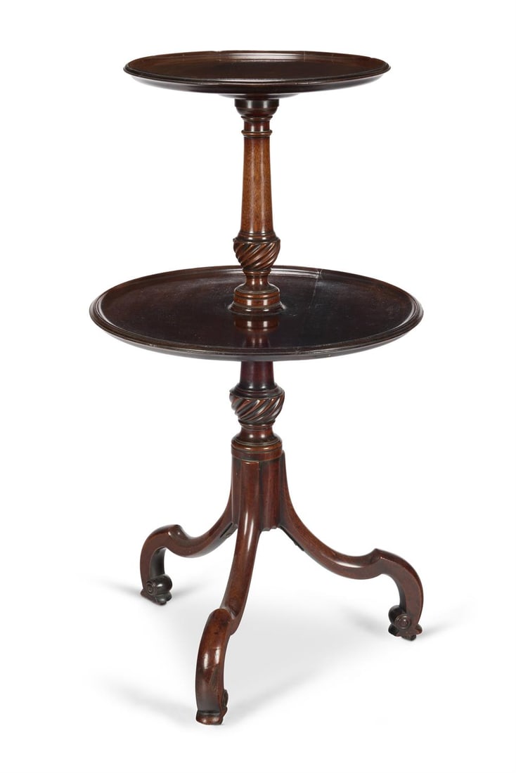 A GEORGE III MAHOGANY DUMB WAITER, CIRCA 1770 (1 of 1)
