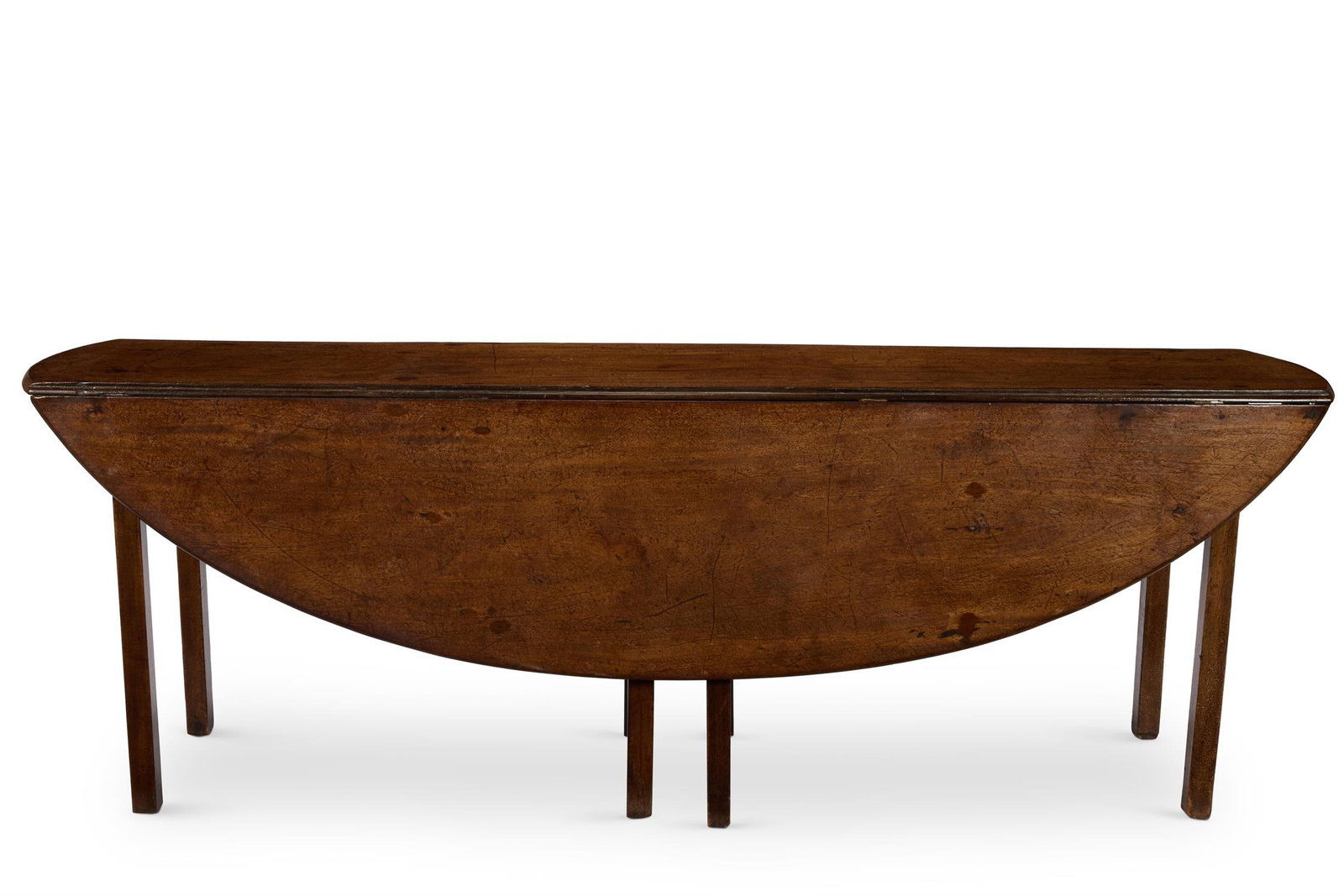A MAHOGANY WAKE TABLE, THE TOP 18TH/EARLY 19TH CENTURY (1 of 3)