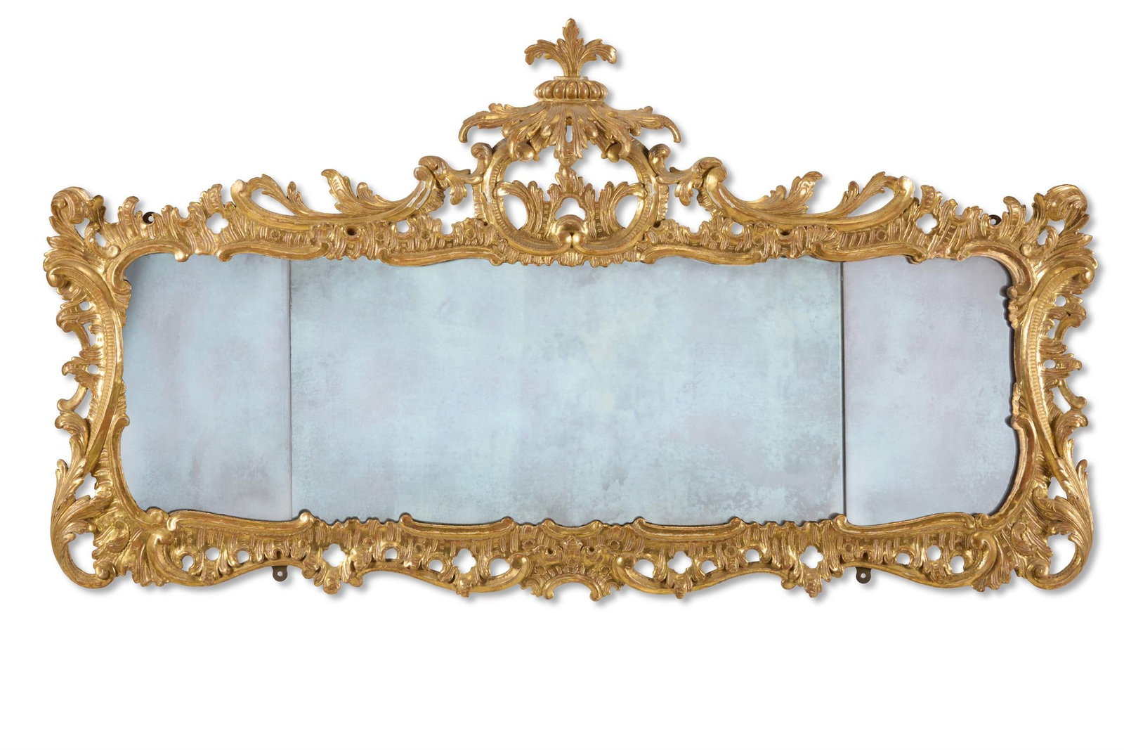 A GEORGE I GILT GESSO PIER MIRROR, CIRCA 1720 (1 of 2)