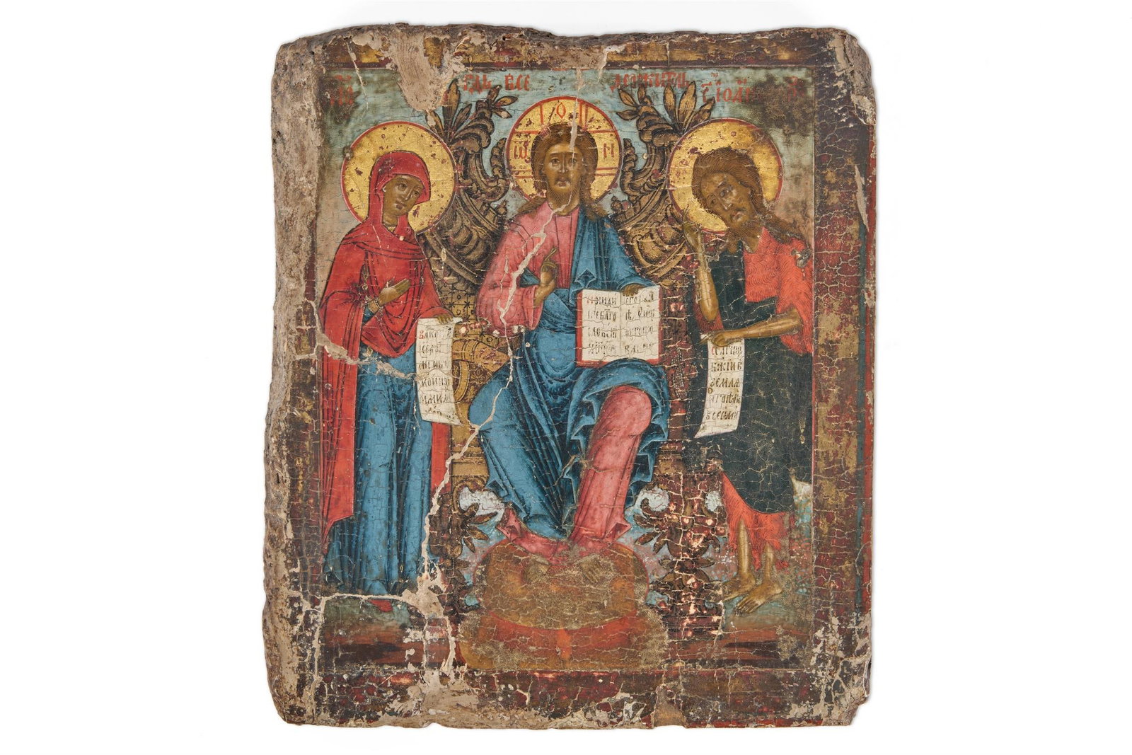 A RUSSIAN ICON, POSSIBLY 18TH CENTURY (1 of 4)