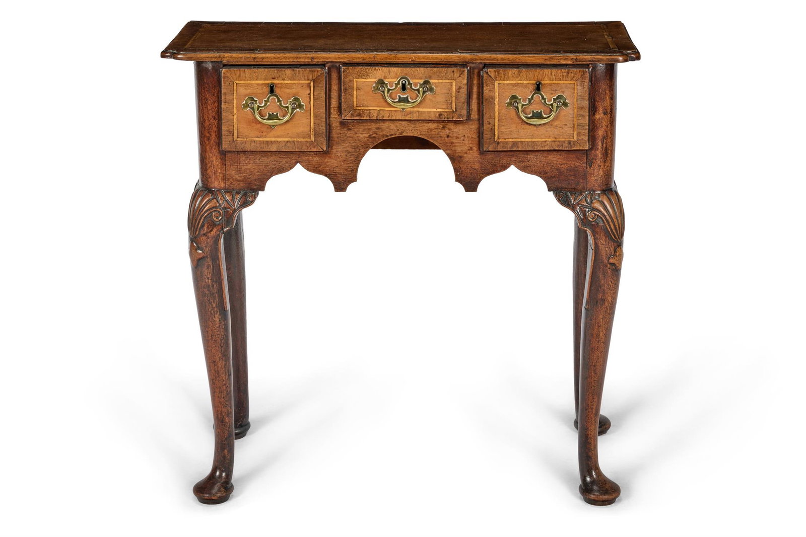 A GEORGE II WALNUT SIDE TABLE, CIRCA 1740 (1 of 2)