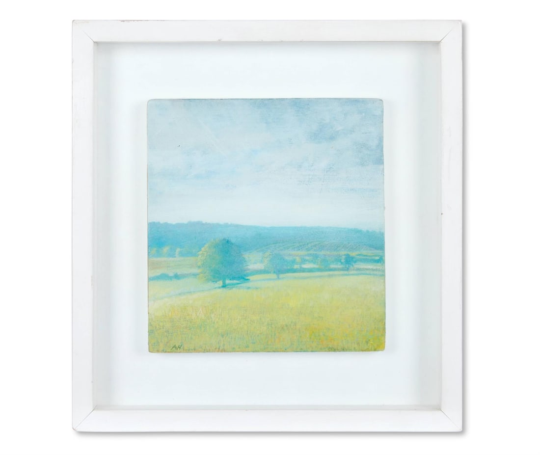 λ ANDREW HEMINGWAY (BRITISH B. 1955), TREES IN AN EXTENSIVE LANDSCAPE (1 of 2)