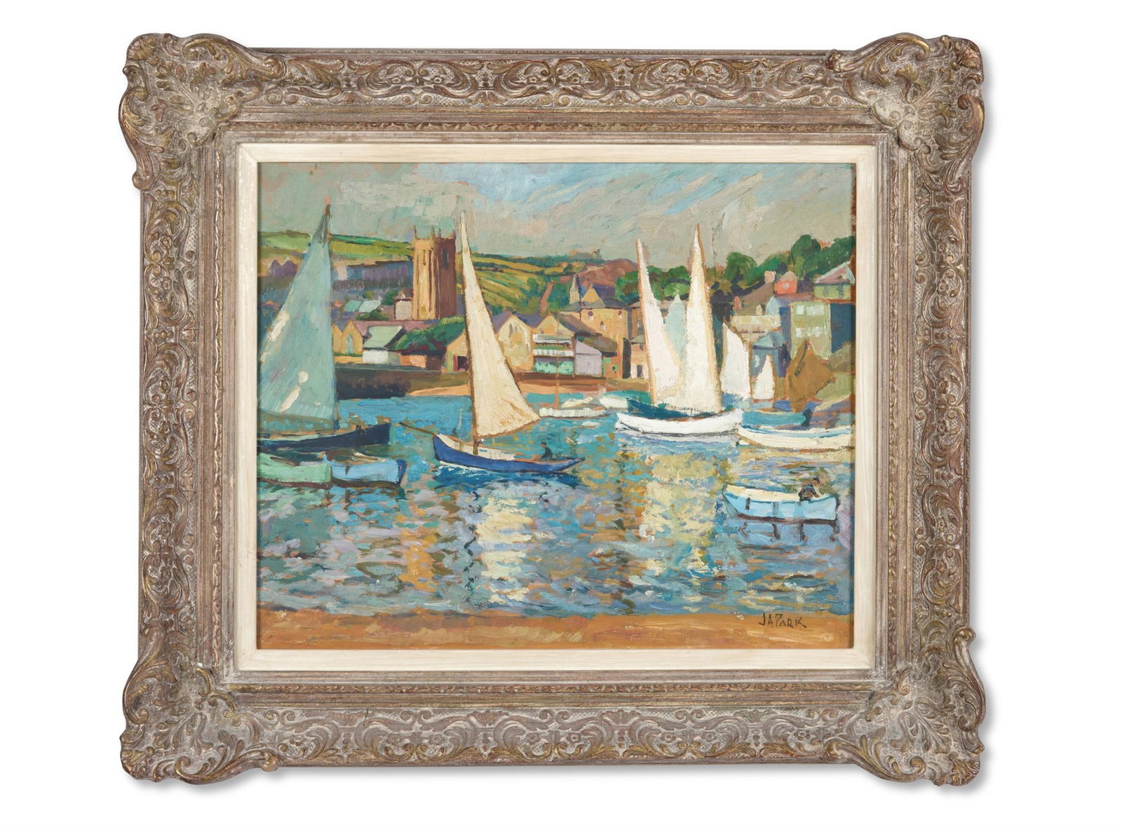 λ JOHN ANTHONY PARK (BRITISH 1880-1962), SUMMER, ST. IVES: λ JOHN ANTHONY PARK (BRITISH 1880-1962)SUMMER, ST. IVESOil on boardSigned (lower right)32 x 39cm (12½ x 15¼in.)Provenance:Sale, Sotheby's London, 30 September 1986, lot 28Montpelier Stu