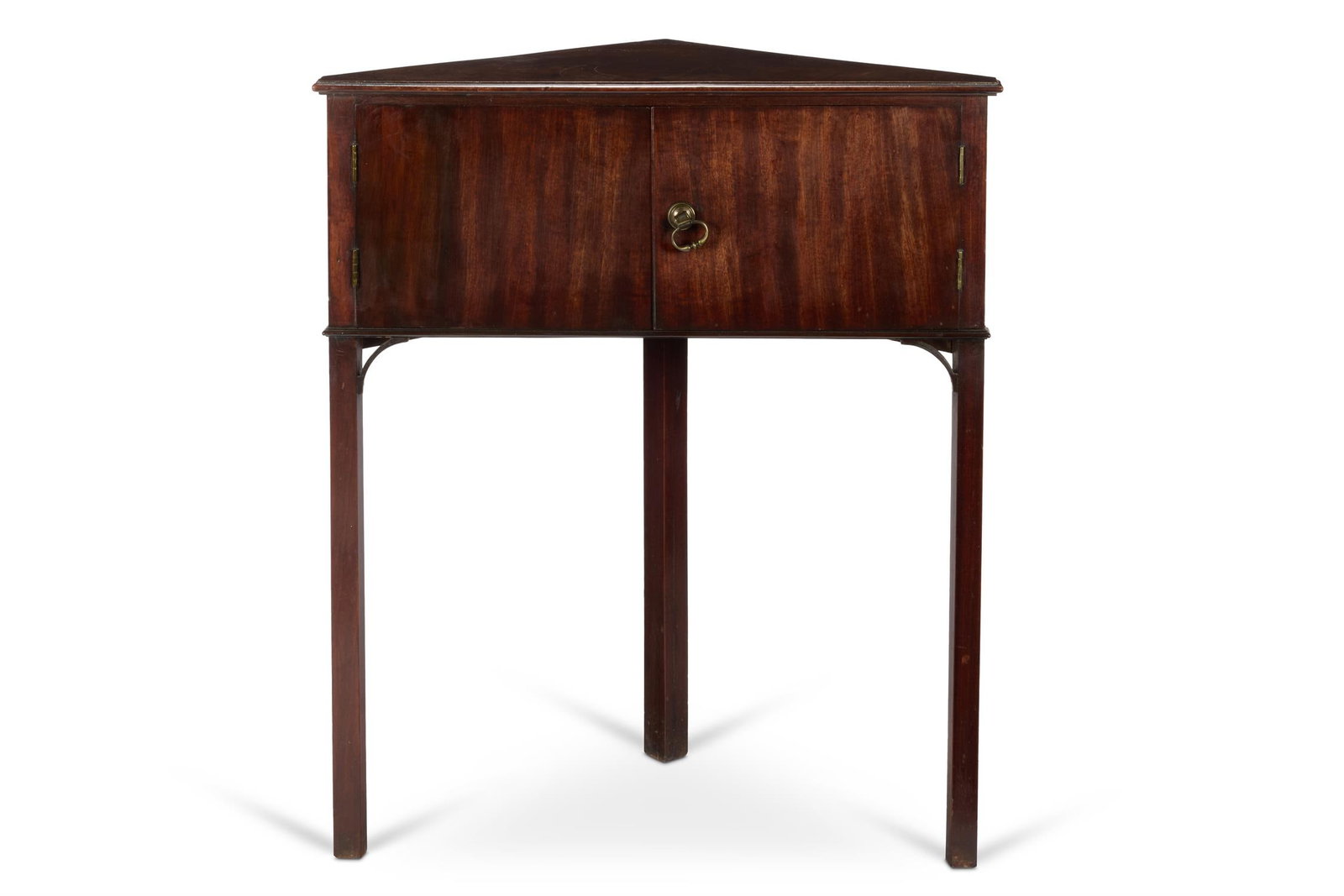 A GEORGE III MAHOGANY CORNER CUPBOARD, CIRCA 1760 (1 of 1)